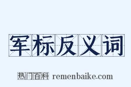 军标反义词是什么意思的图片